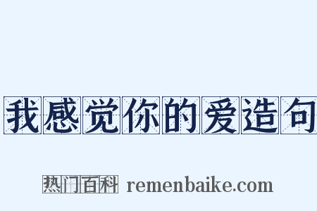 我感觉你的爱造句是什么意思的图片